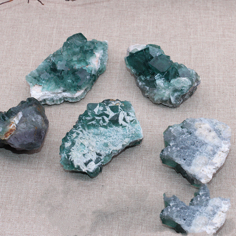 Natural Green Fluorite Ornaments