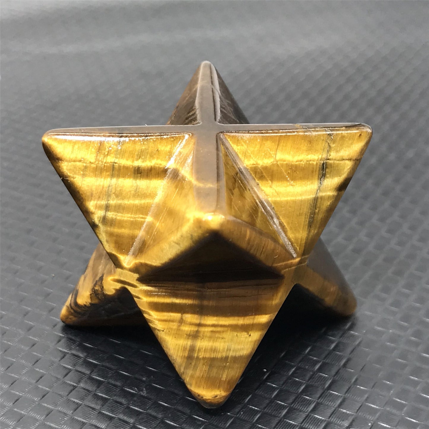 Tiger Eye Stone Merkabah Star