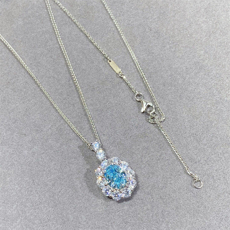 Aquamarine Set Necklace Earrings Ring