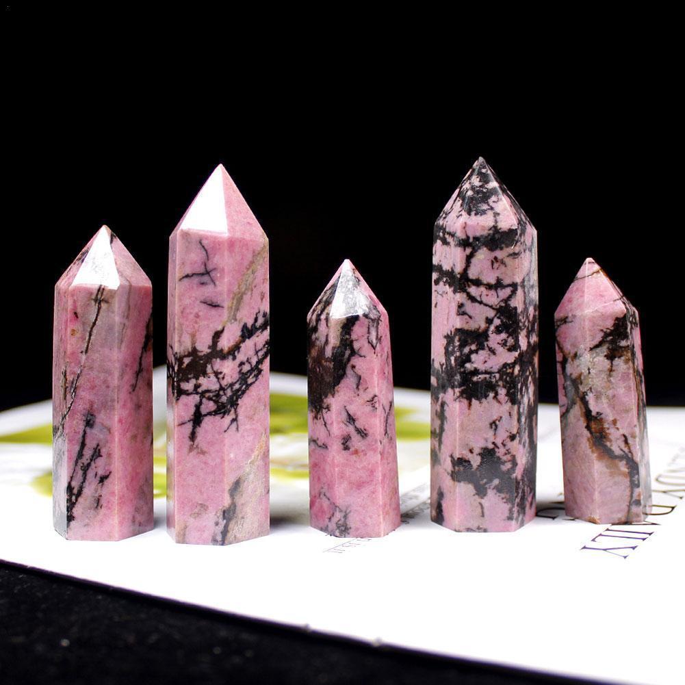 Natural Crystal Rose Rhodolite Obelisk's