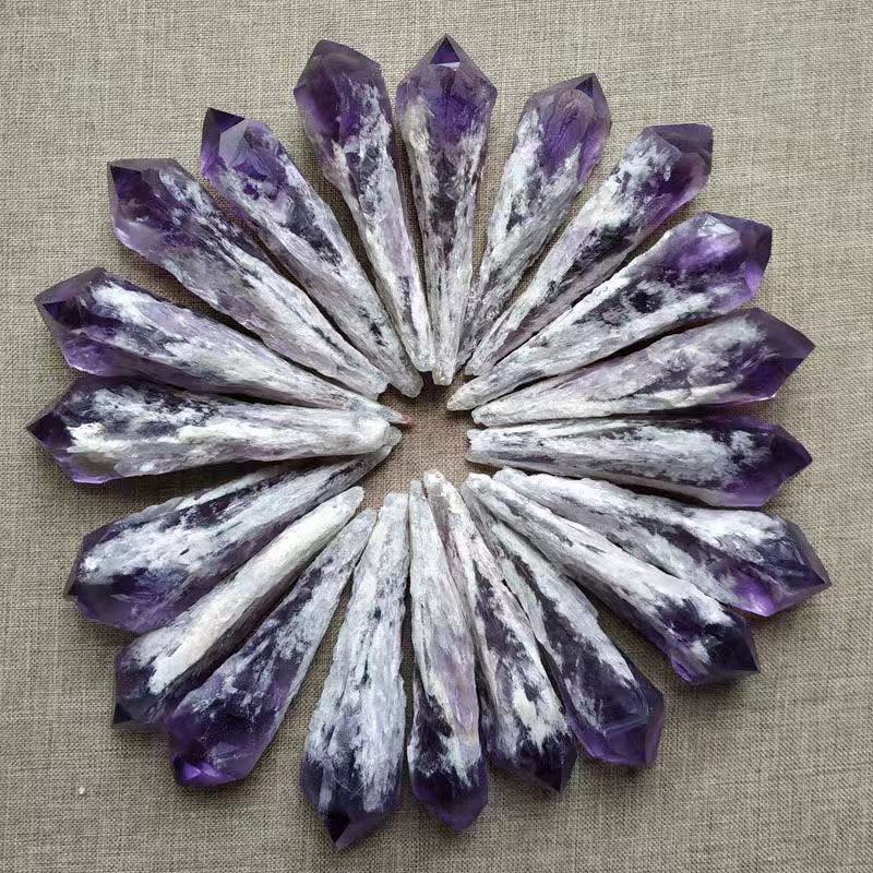 Amethyst Cluster Small Backbone Crushed Stone