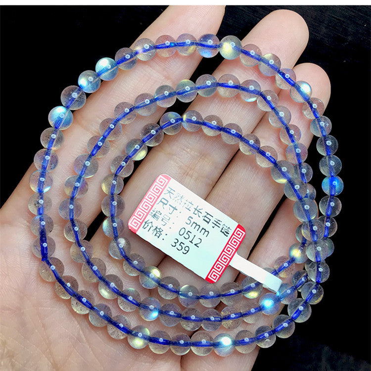 Luxury great quality Moonstone Strong Royal Blue Color Crystal Bracelet