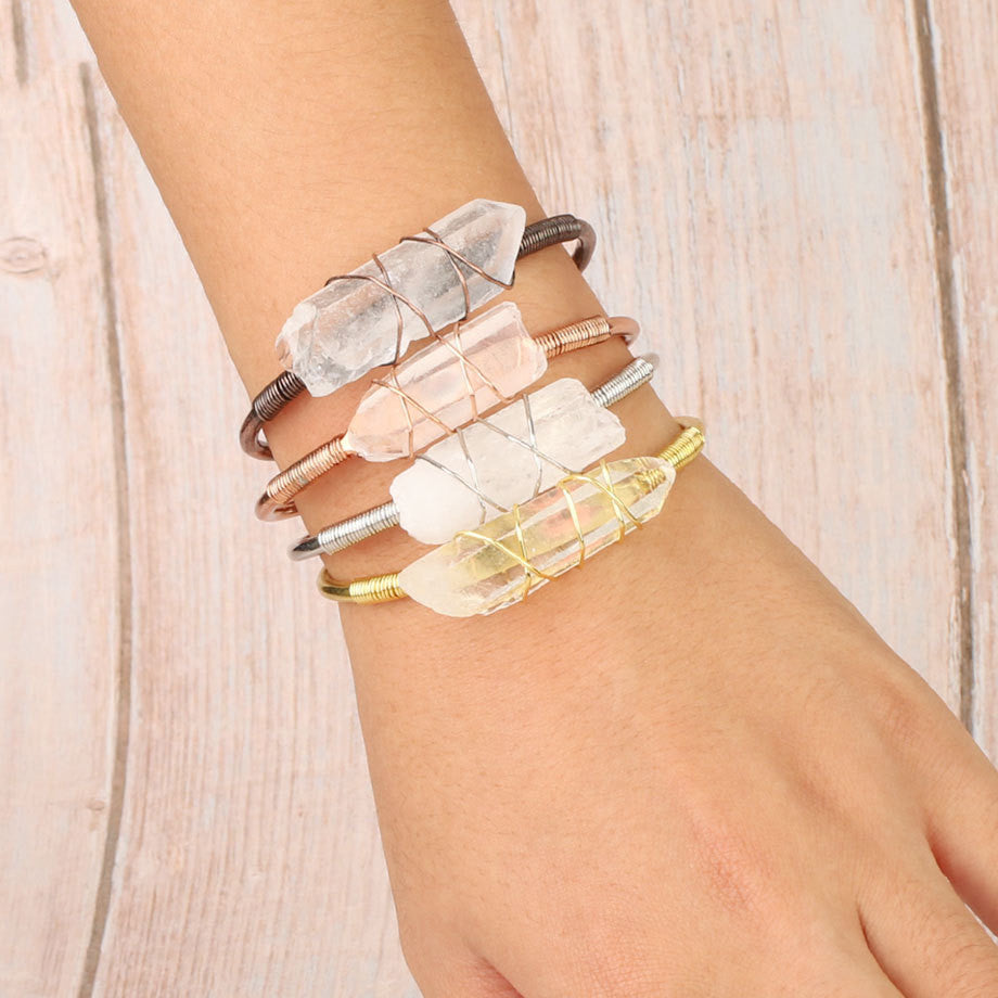 Beautiful Natural Crystal Bracelet!!