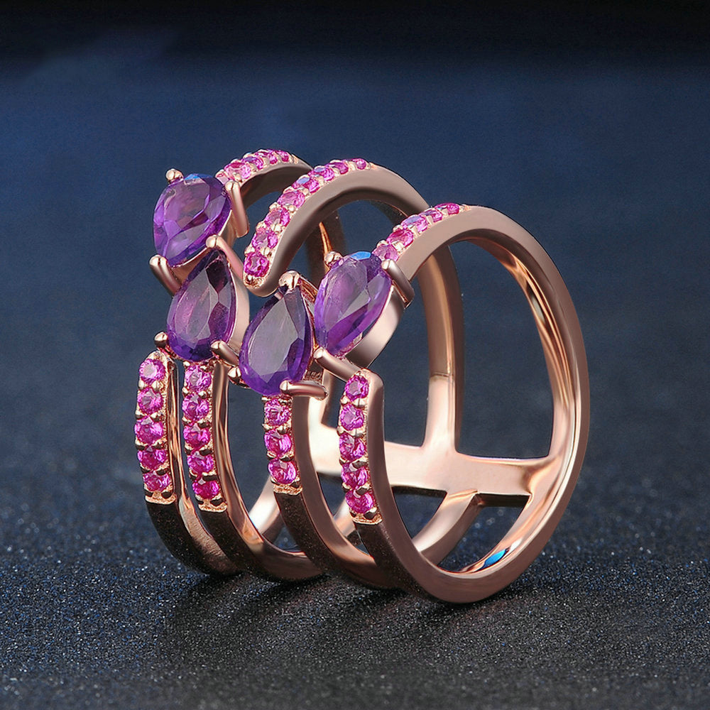 Natural Amethyst Ring