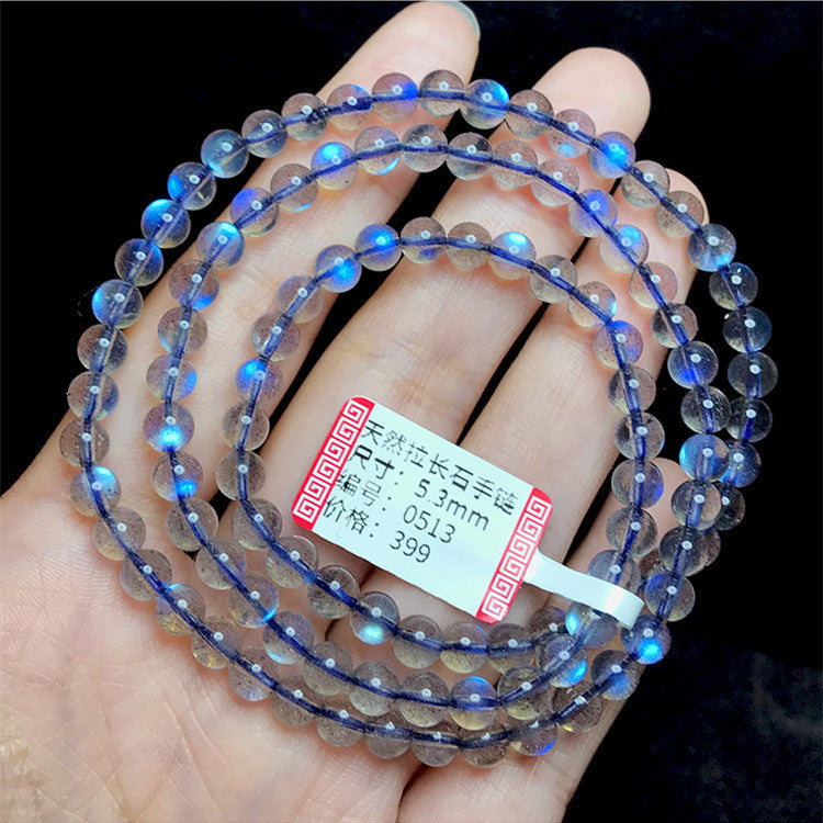 Luxury great quality Moonstone Strong Royal Blue Color Crystal Bracelet