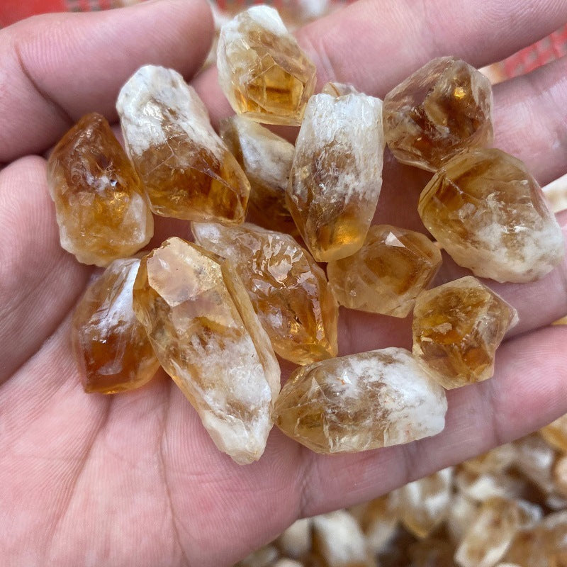 Natural Citrine Rough Point Quartz Crystal