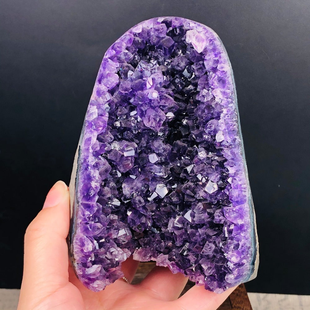 Gorgeous Amethyst Caves!!Natural Ametista Amethyst Geode Quartz Cluster Crystal Thunder Egg