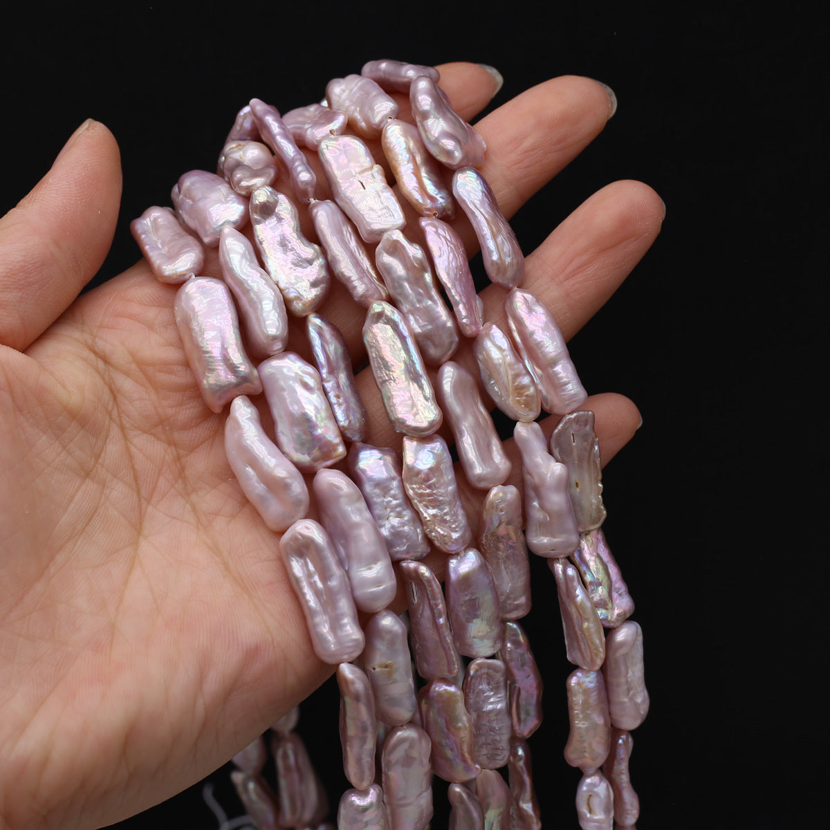 Bright Water Purple Pearl Beads!Beautiful!