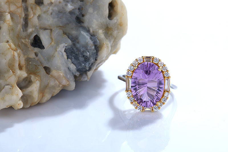 Ladies Natural Amethyst Ring!STUNNING!!!