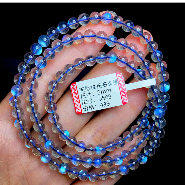 Luxury great quality Moonstone Strong Royal Blue Color Crystal Bracelet