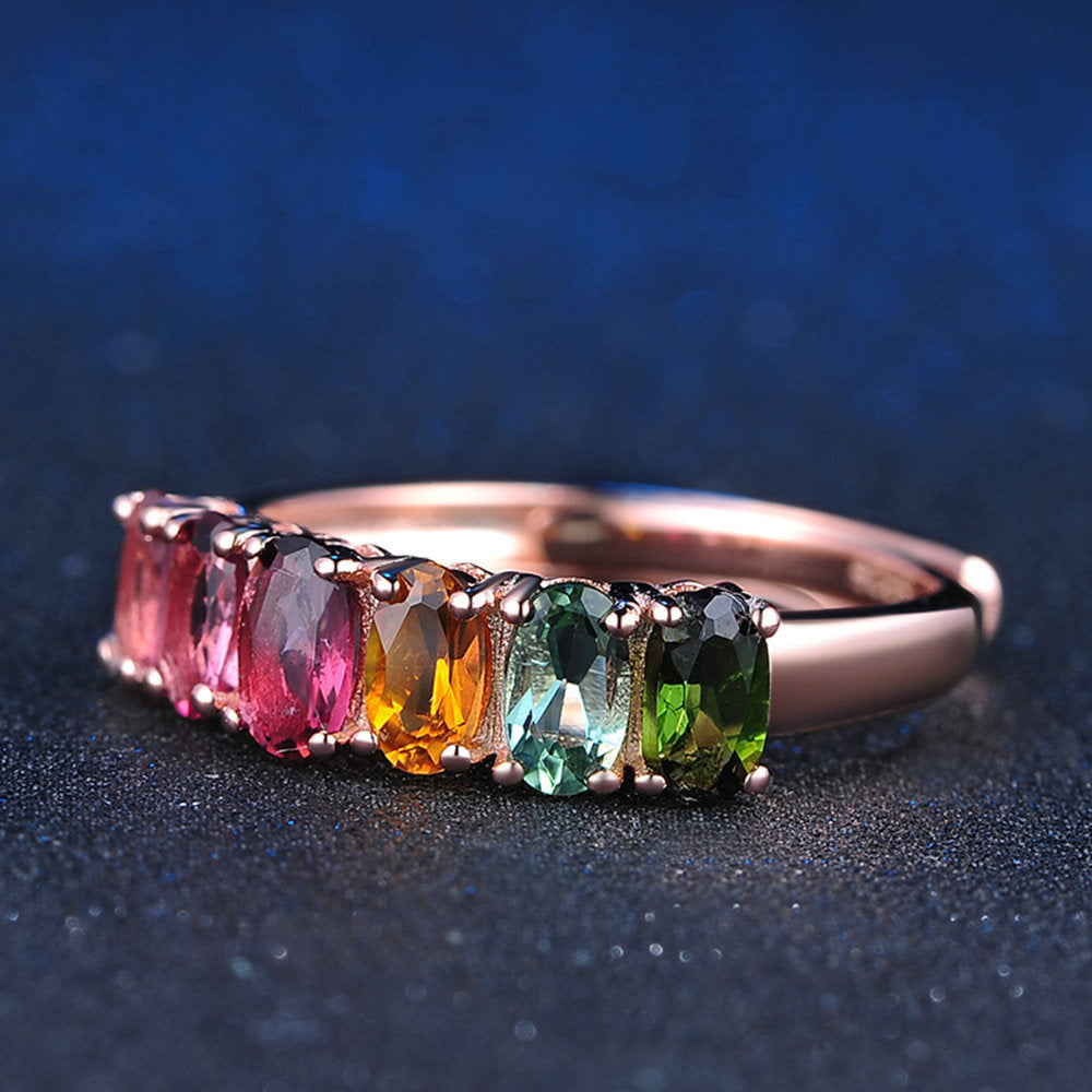 Tourmaline color ring