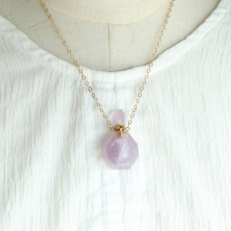 New Amethyst Wishing Bottle Pendant