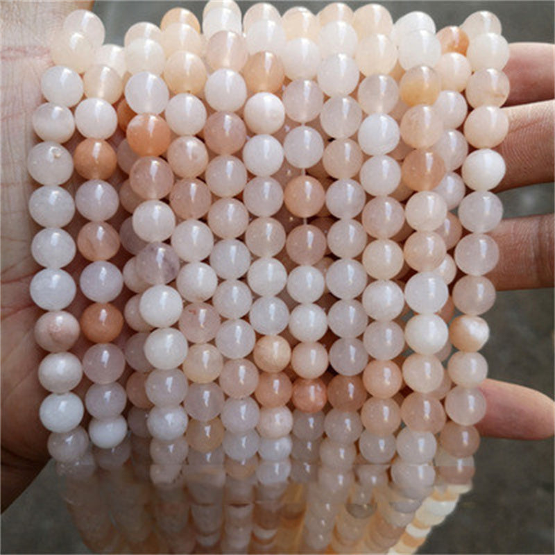 Natural Pink Aventurine Loose Crystal Round Beads