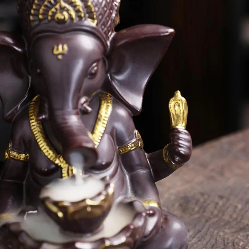 FREE SHIPPING!Ganesha Backflow Incense Burner