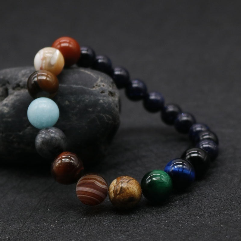 handmade bohemian natural stone cosmic bracelets!!