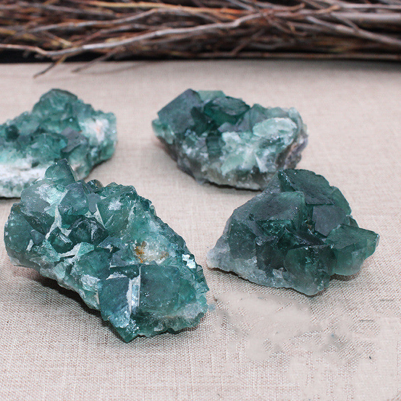 Natural Green Fluorite Ornaments