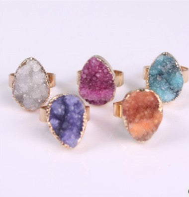 Agate Crystal Vintage Rings!