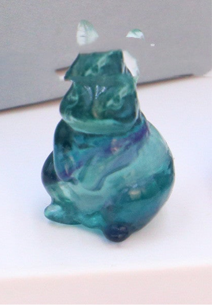 Natural Crystal Fluorite Rabbit Carving Ornament