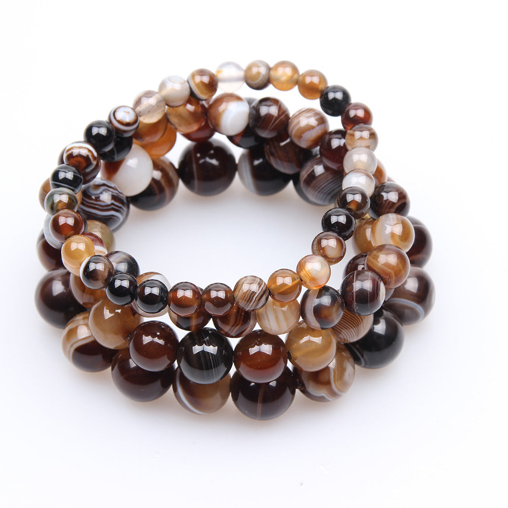 Coffee Agate Natural Gem Bracelet