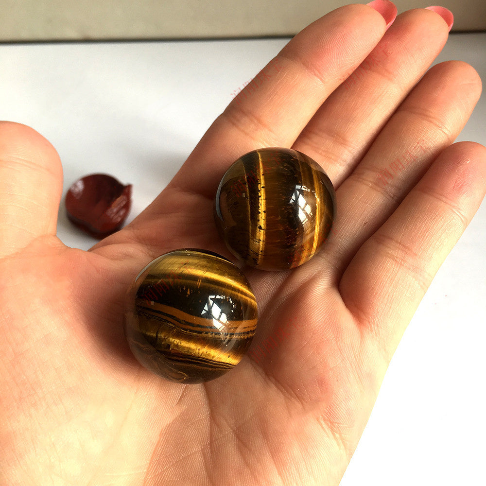 Natural Tiger Eye Crystal Ball Sphere Ornaments