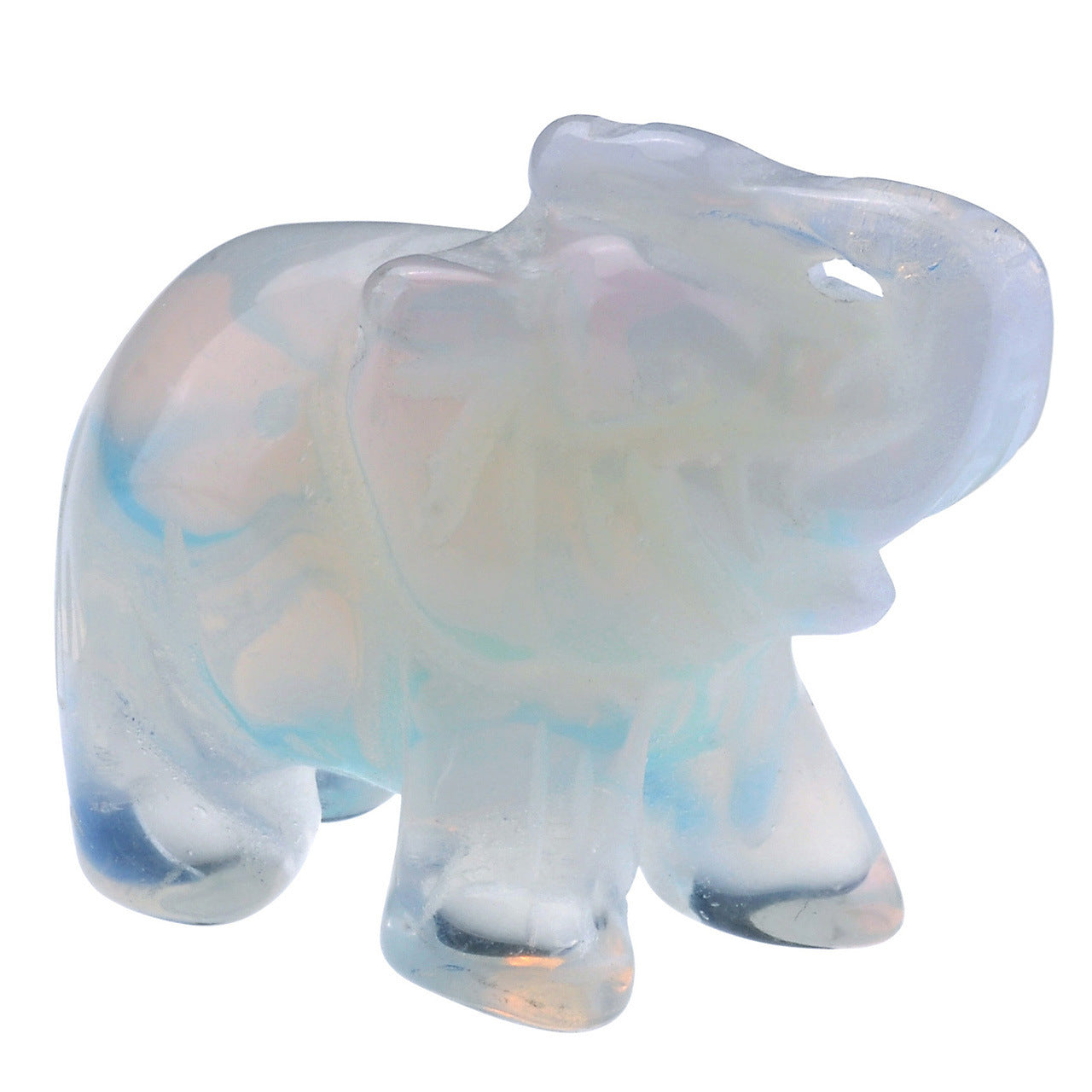 Elephant Carving Stereoscopic 1.5 Inch Crystal Ornament