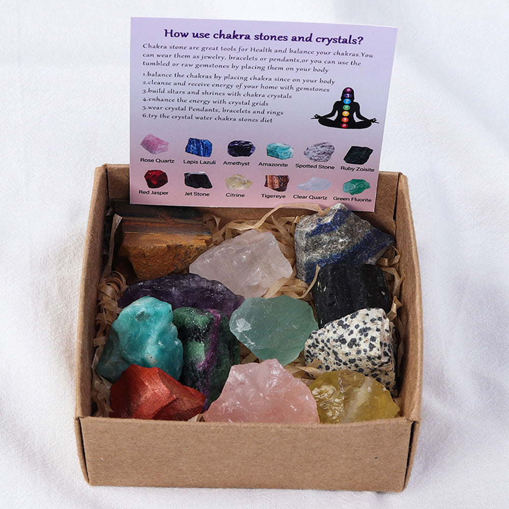 Natural Raw Crystal Boxed Gift Set!!