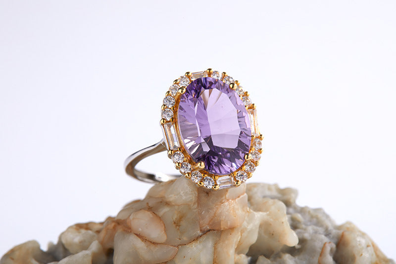 Ladies Natural Amethyst Ring!STUNNING!!!