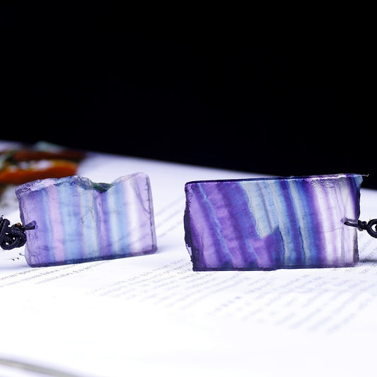 Natural Crystal Rainbow Stripe Fluorite