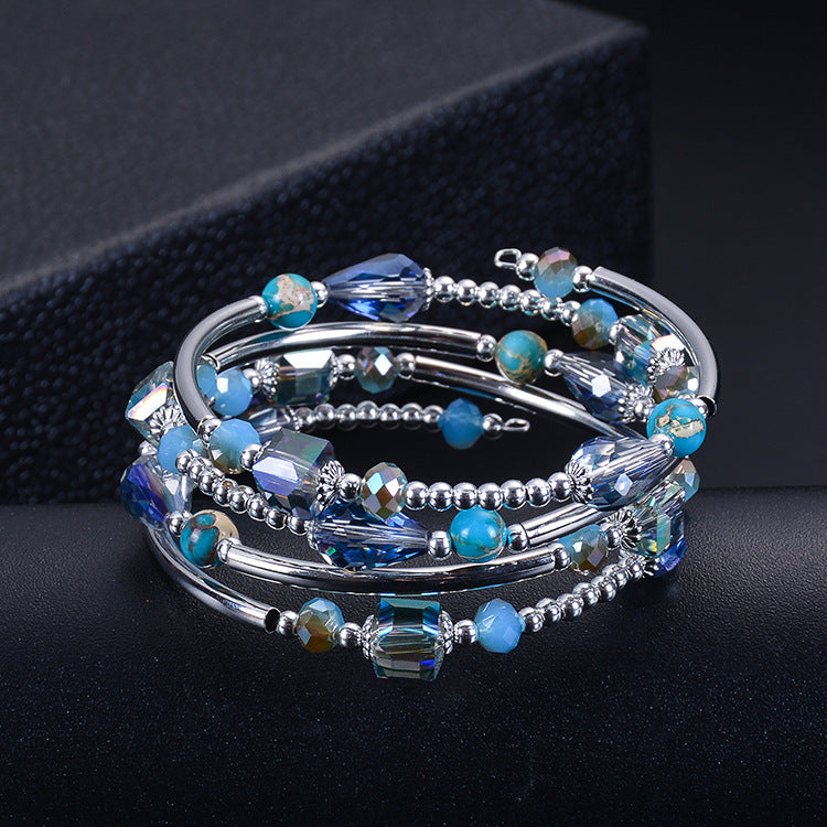 Natural Crystal Winding Bracelet Natural Stone Turquoise