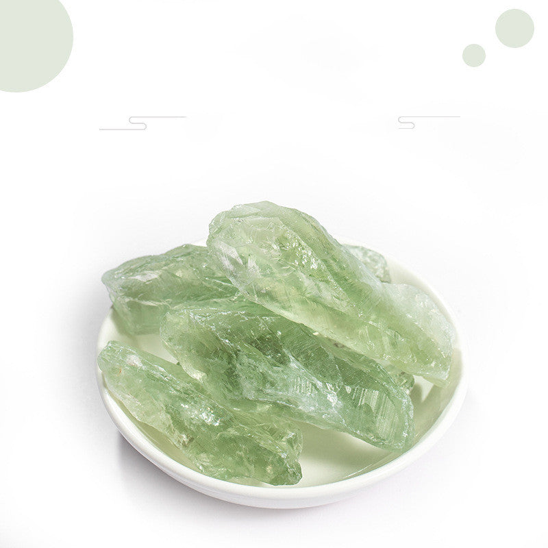 Natural Green Crystal Rough Diffused Stone Green Fluorite Rough