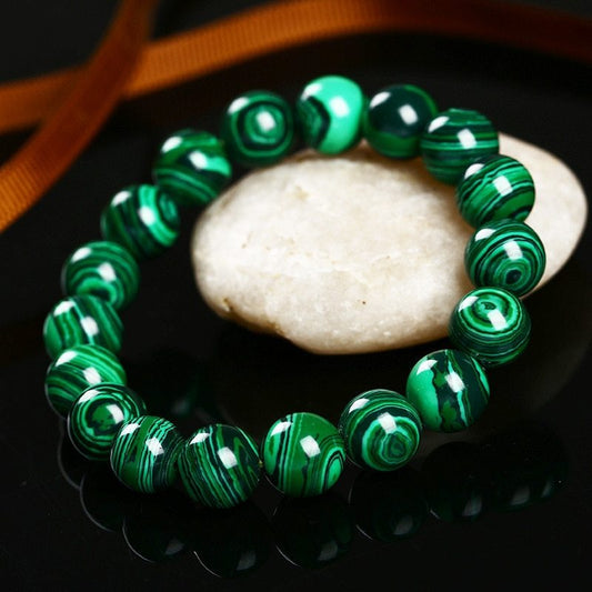 Natural malachite bracelet