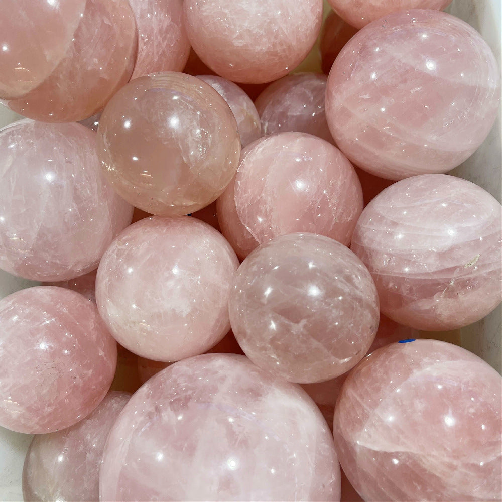 High Grade-Natural Pink Crystal Spheres!Beautiful!!!