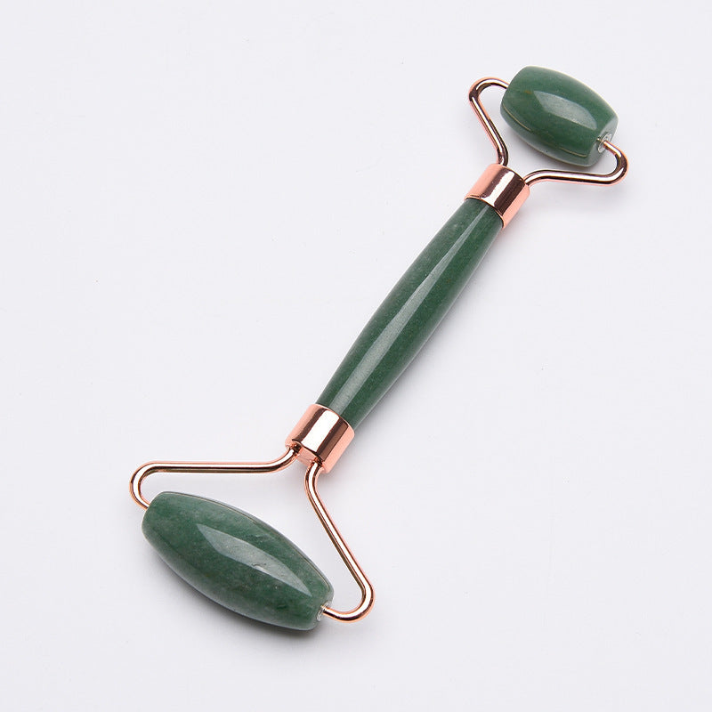 Aventurine Double-headed Massage Roller Scraping Plate Set