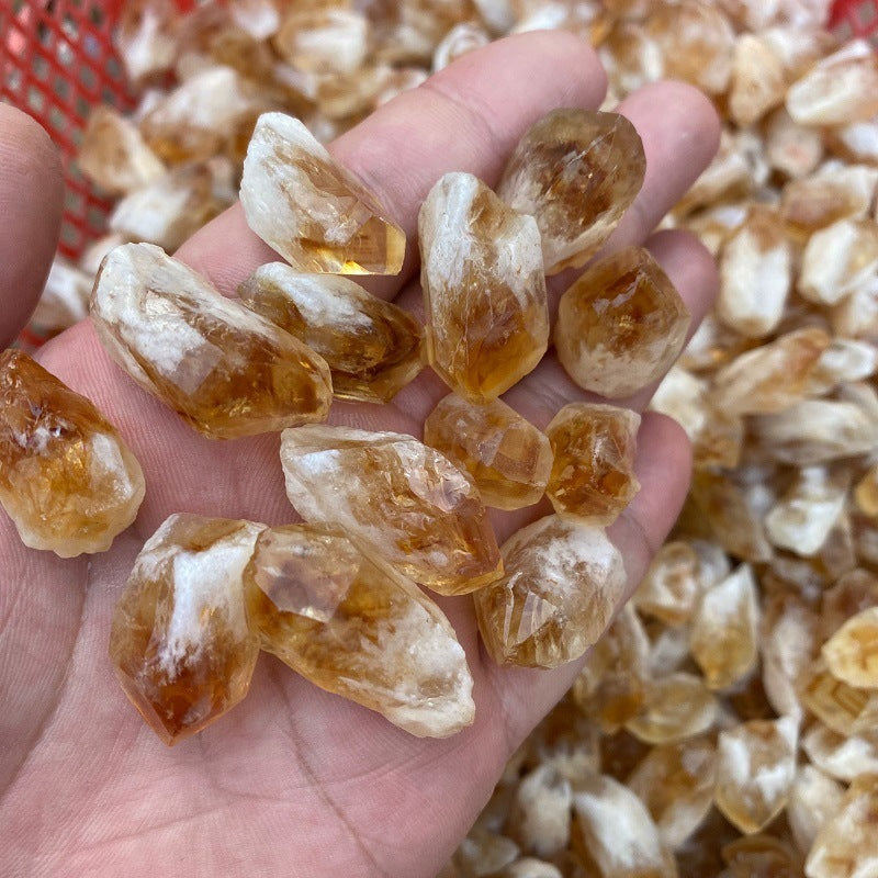 Natural Citrine Rough Point Quartz Crystal