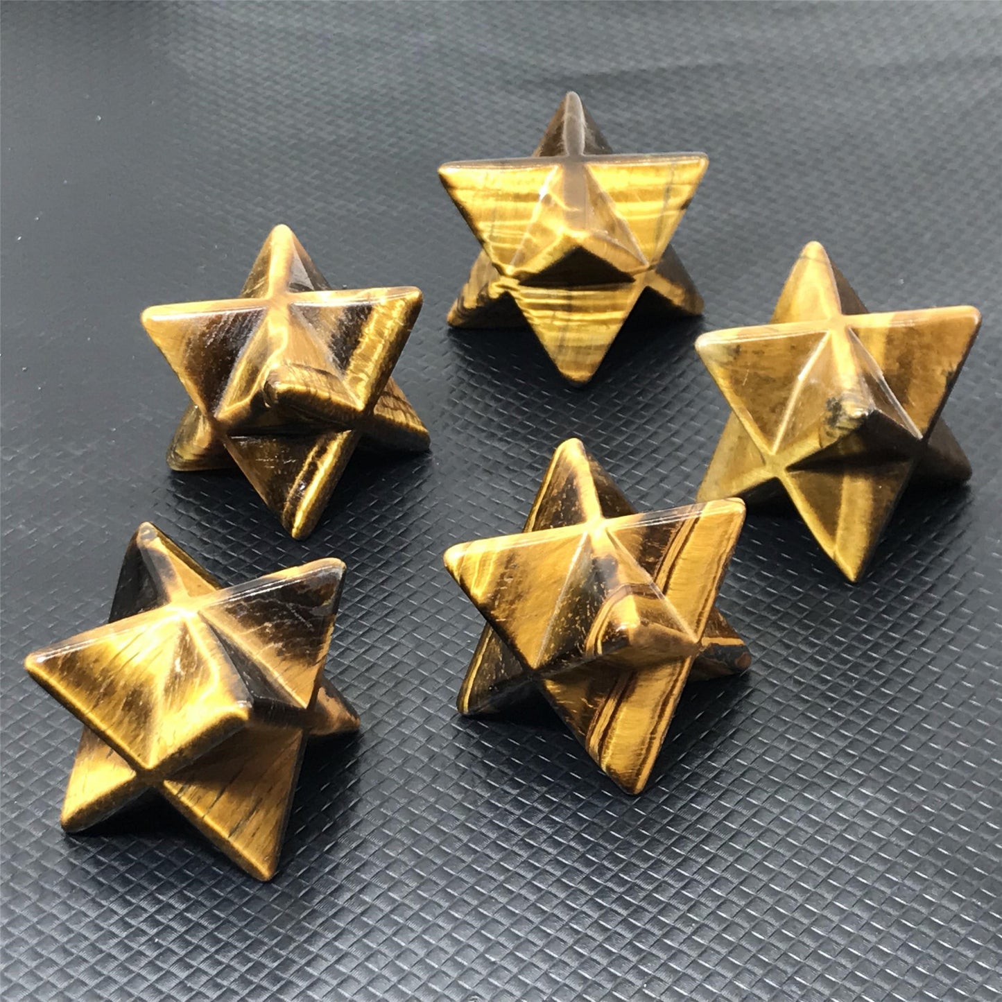 Tiger Eye Stone Merkabah Star