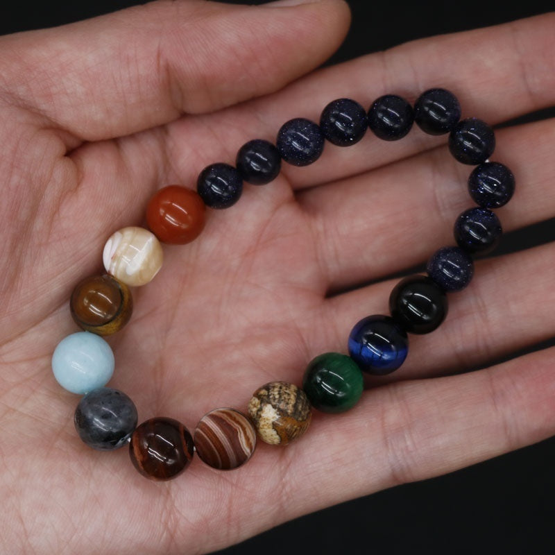 handmade bohemian natural stone cosmic bracelets!!