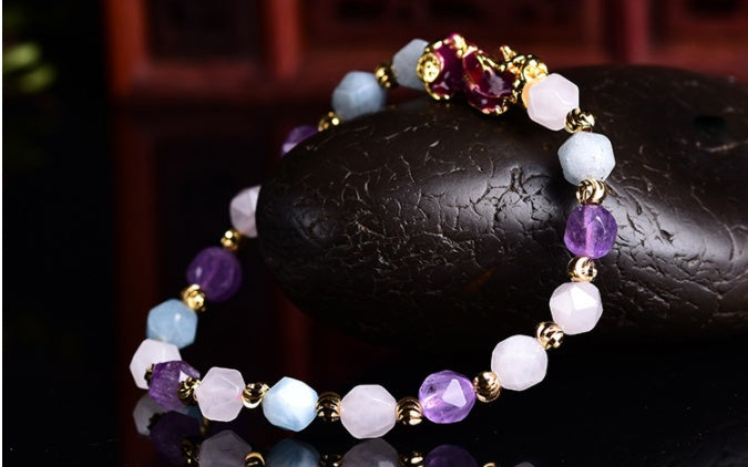 Amethyst Pixiu bracelet