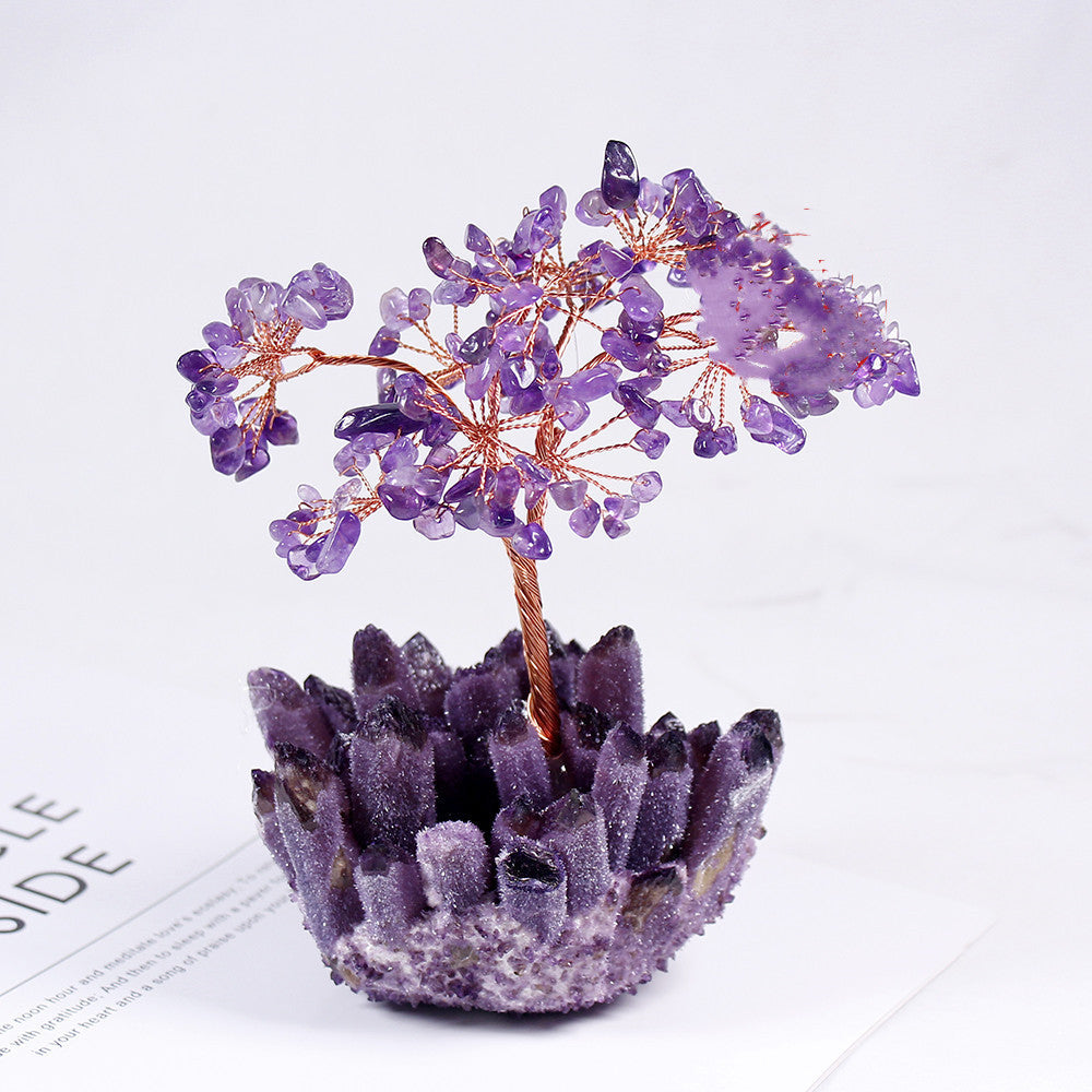 Natural Amethyst Flower Tree