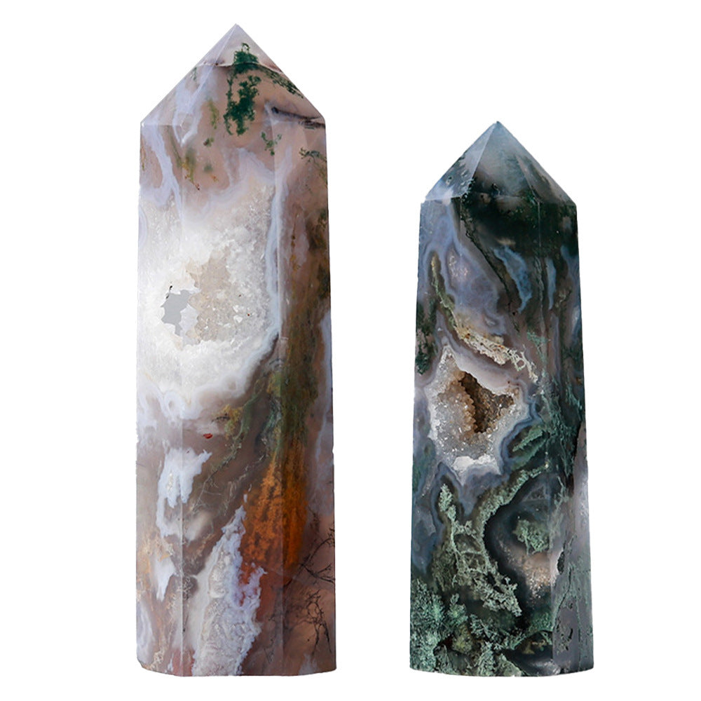 Natural Crystal Agate Columns