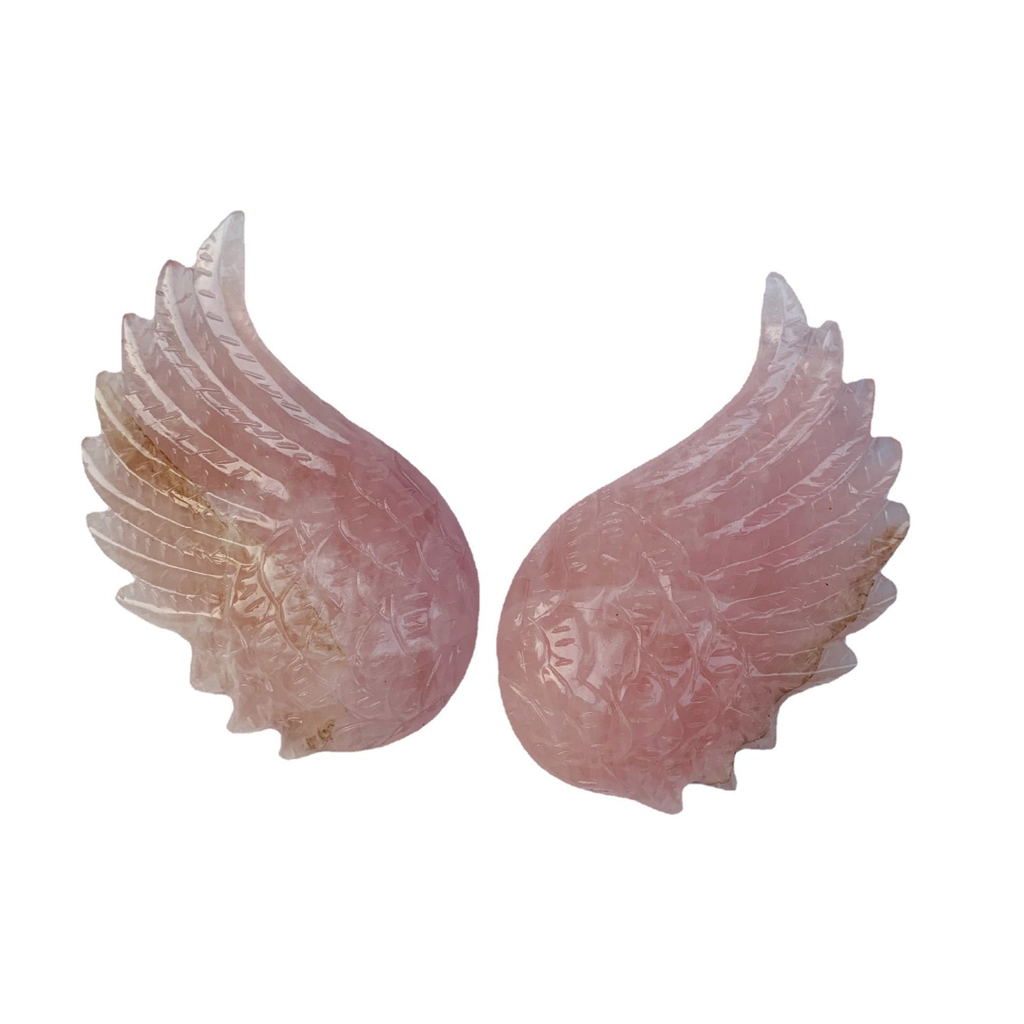 FREE SHIPPING!!Angel Wings Carved Crystal Ornaments