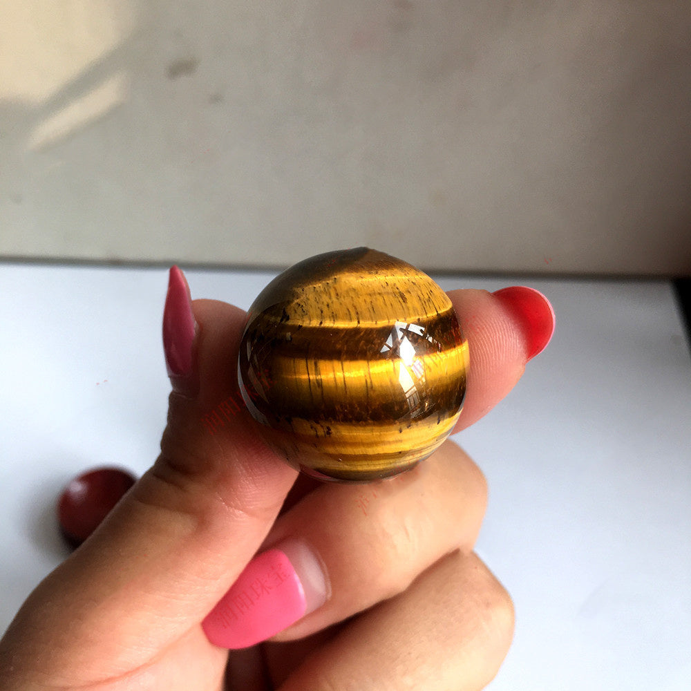 Natural Tiger Eye Crystal Ball Sphere Ornaments