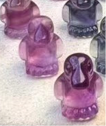 Natural Fluorite Penguin Cute Jewelry