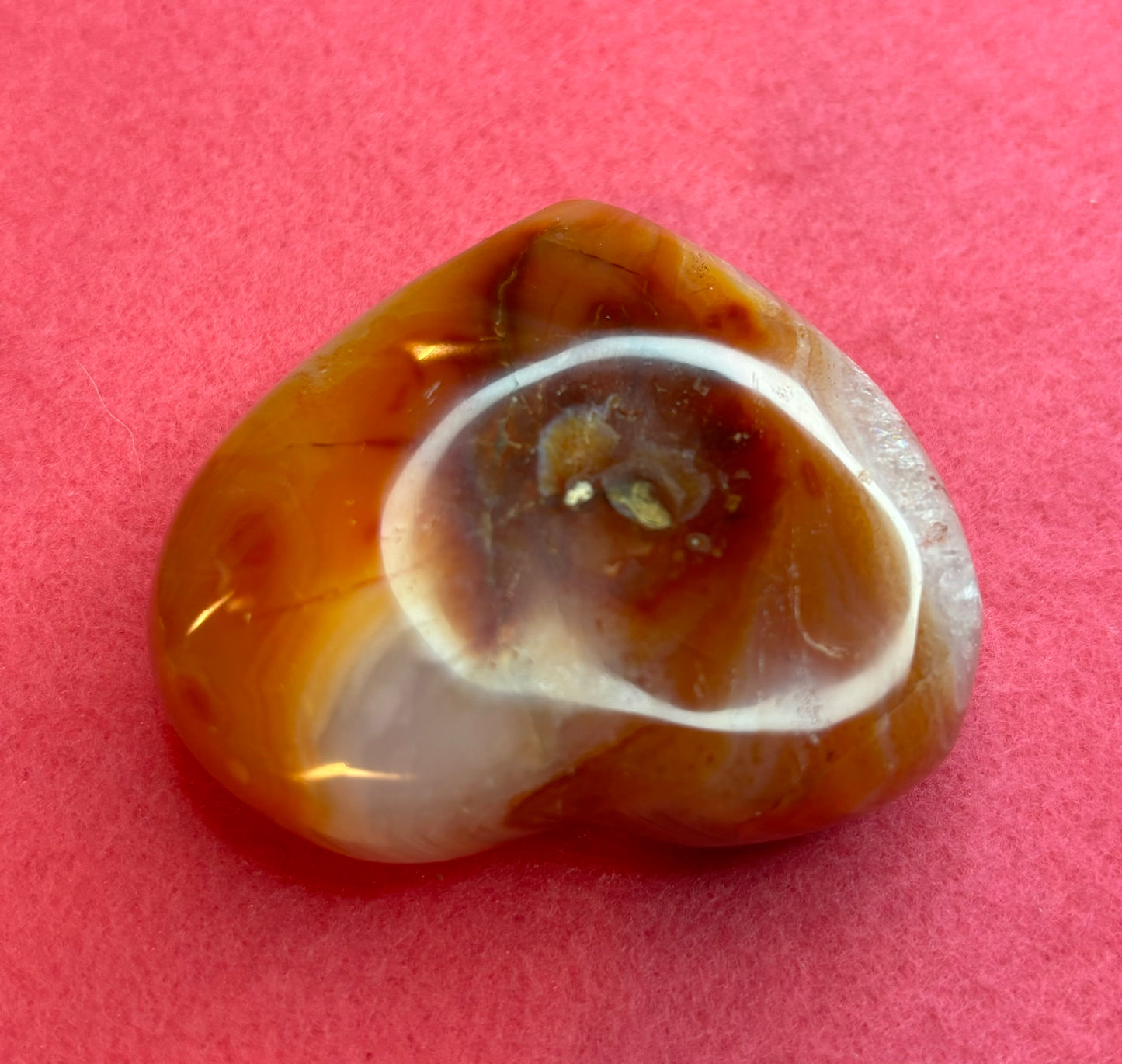 🔮✨GORGEOUS CARNELIAN HEART PALM STONE!!✨🔮