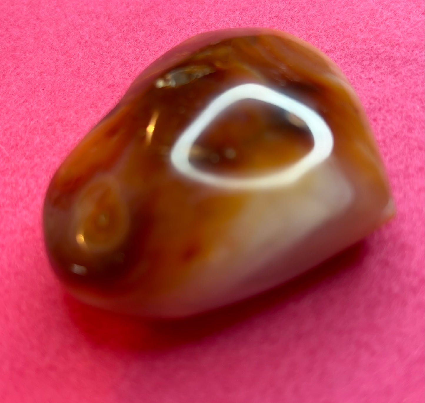 💟CARNELIAN HEART PALM STONE💟