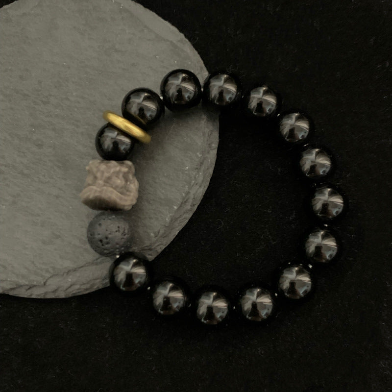 Silver Stone Xingshi Bracelet Retro