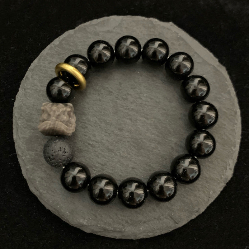 Silver Stone Xingshi Bracelet Retro