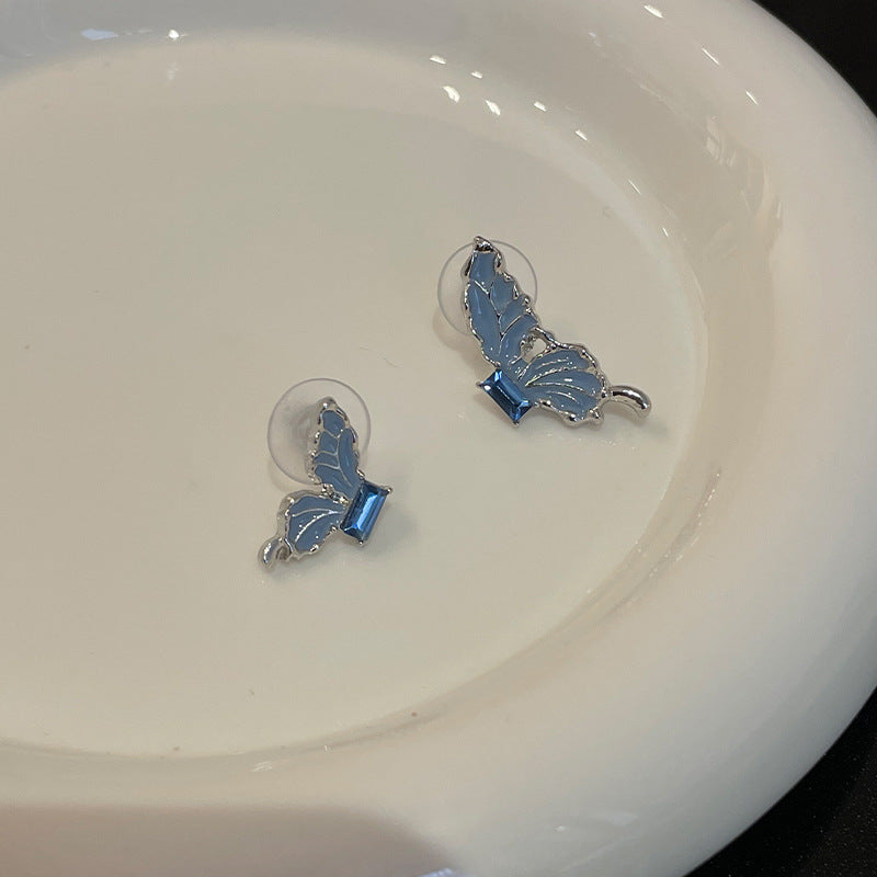 Blue Butterfly Studs!!