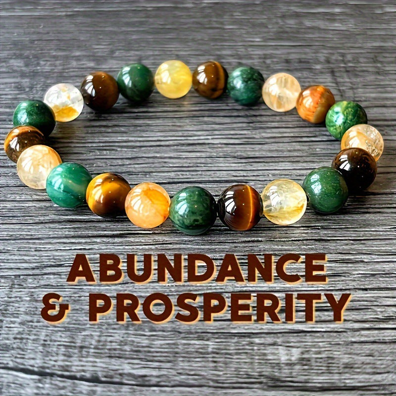 Natural Stone Citrine Stone Malachite Bracelet