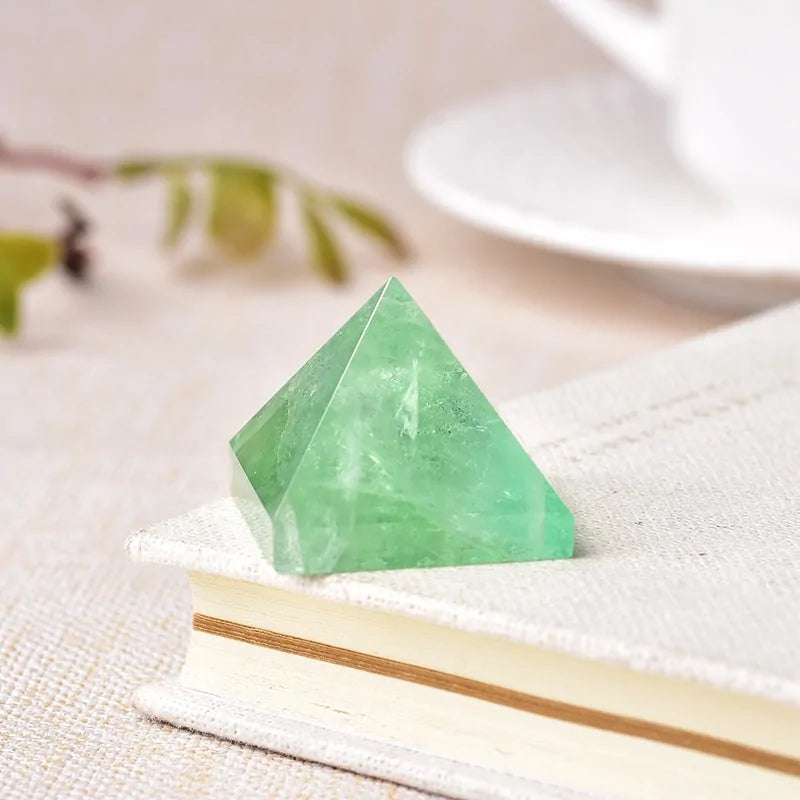 Natural Crystal Pyramid Healing Stone