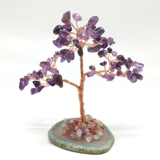 Natural Agate Citrine Plant Tree